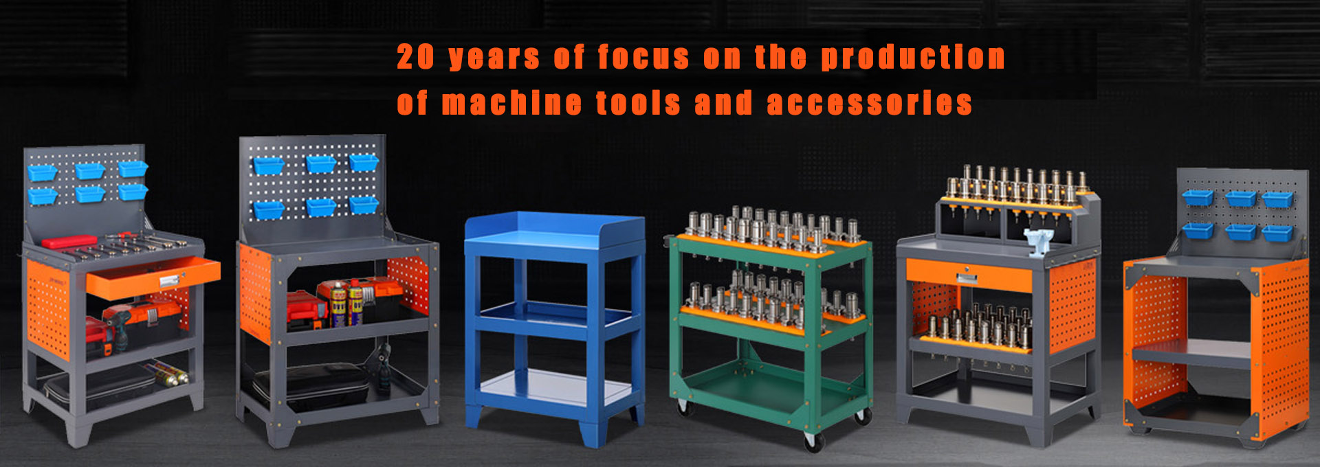 20 years of focus on the production of machine tools and accessories